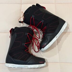 Thirtytwo Black and Red Snowboard Boots